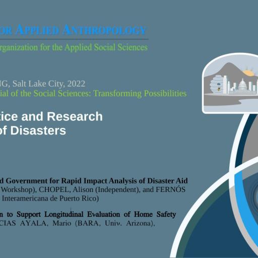 PR PASS Workshop sponsors the presentation of research done in Puerto Rico in the SfAA Annual Meetin